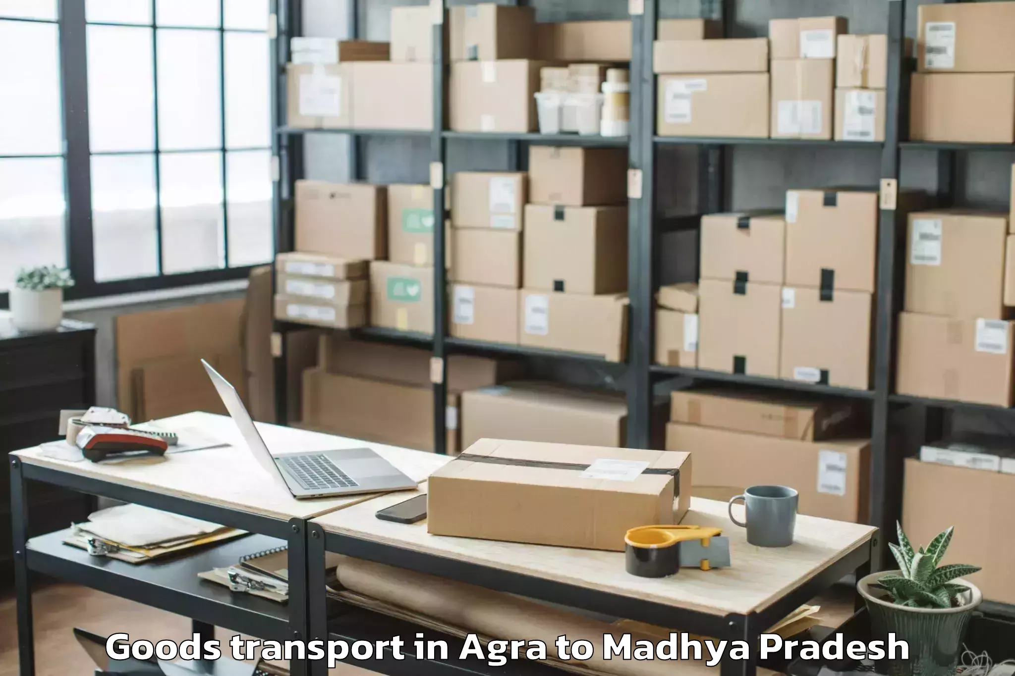 Leading Agra to Malwanchal University Indore Goods Transport Provider